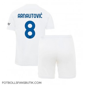 Inter Milan Marko Arnautovic #8 Replika Bortatröja Barn 2023-24 Kortärmad (+ Korta byxor)